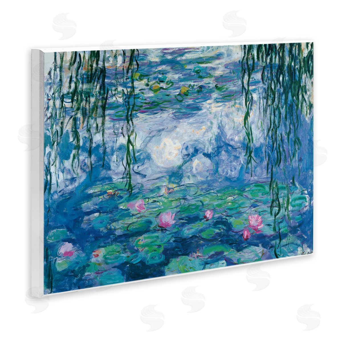 Nympheas Classical Painting Wood Plaque Wall Art, Home Decor by Claude Monet