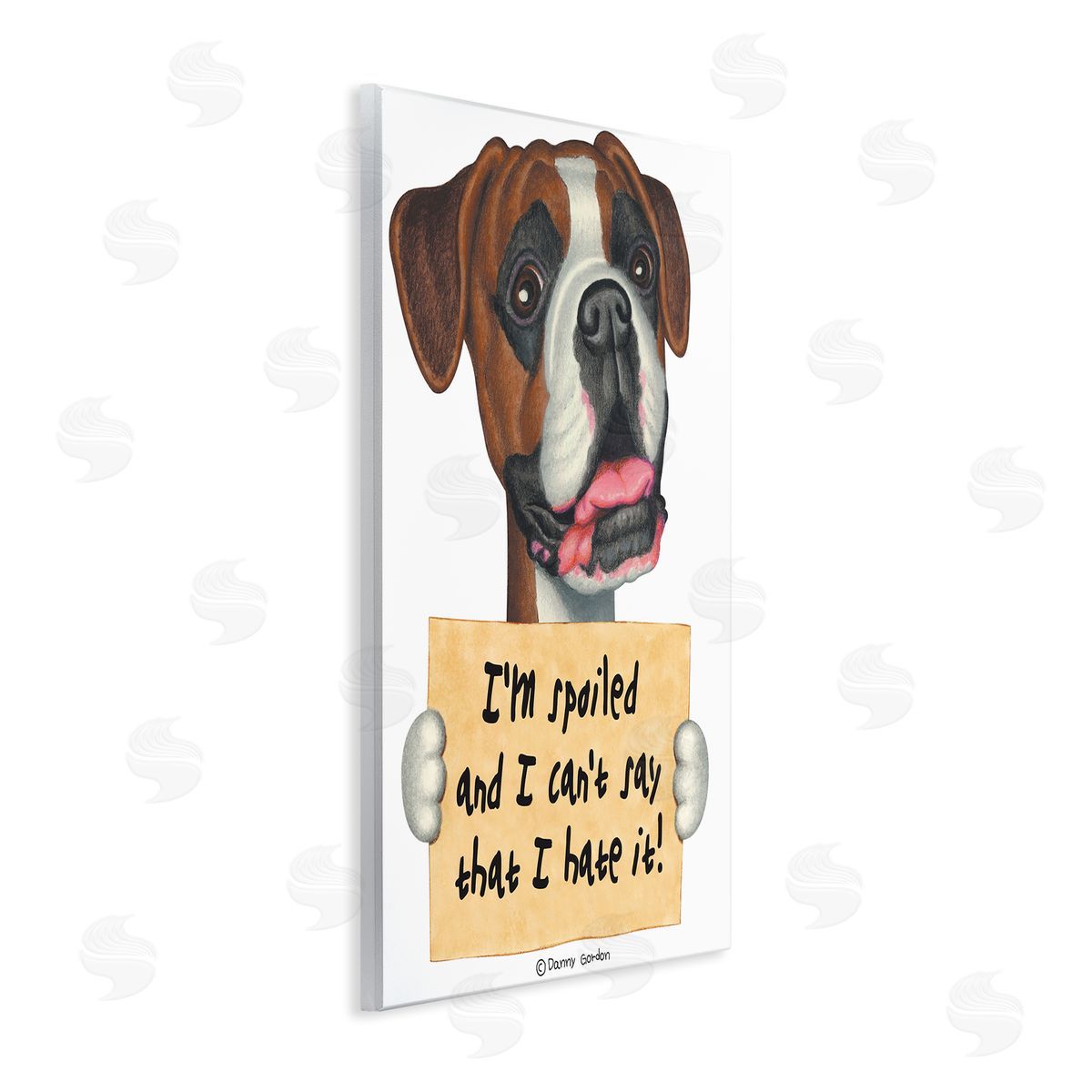 Funny Spoiled Dog Phrase Wood Plaque Wall Art, Home Decor by Danny Gordan