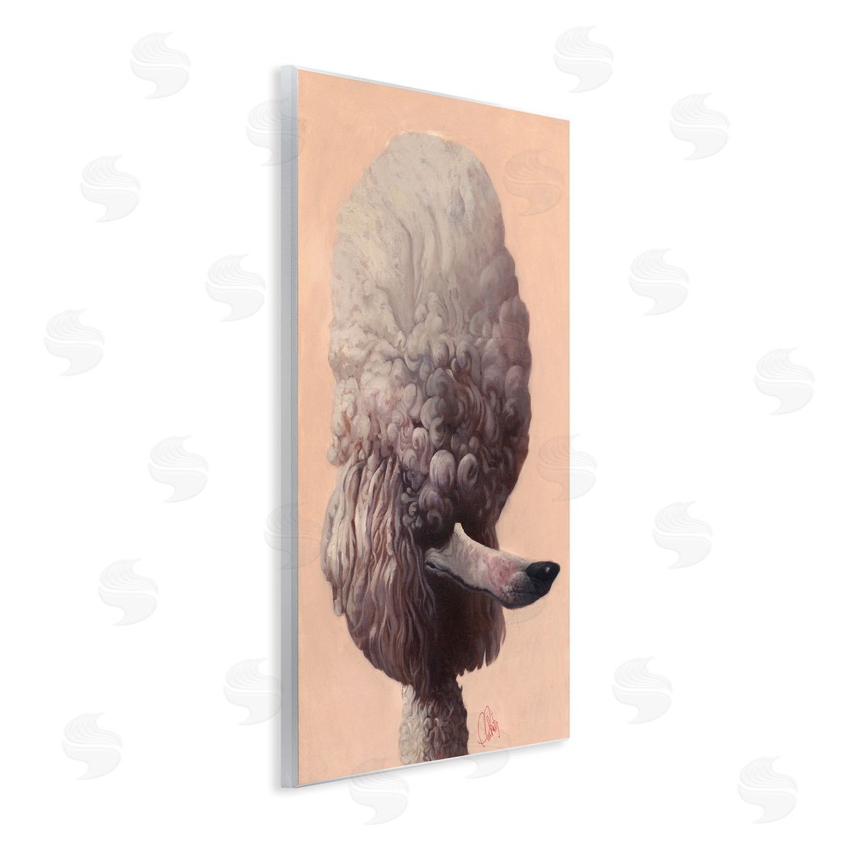 Poodle Afro Funny Dog Wood Plaque Wall Art, Home Decor by Thomas Fluharty