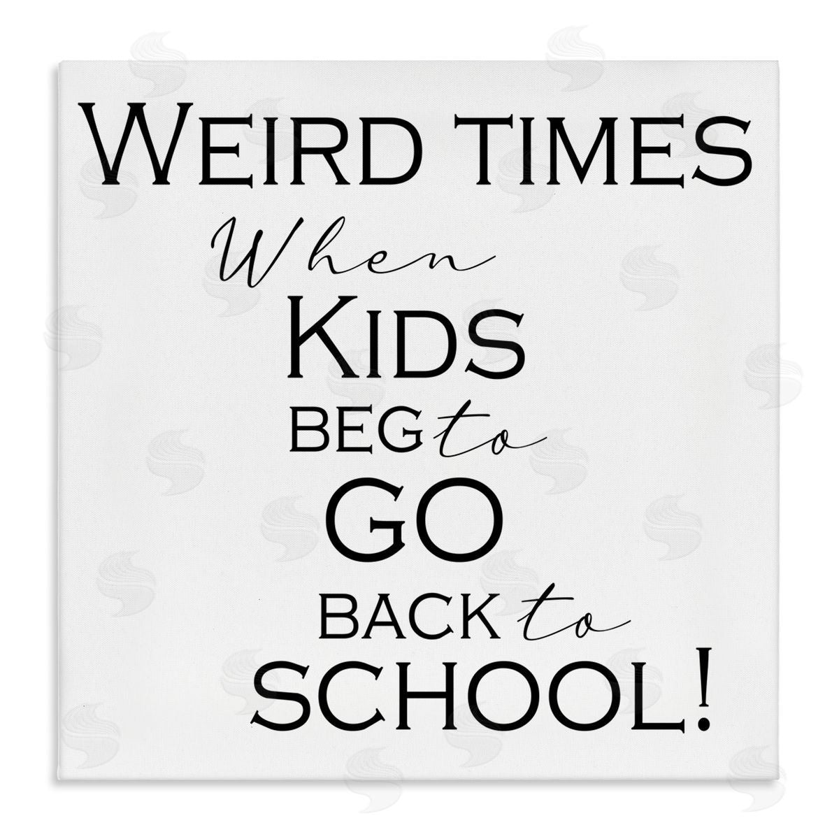 Kid's Back to School Canvas Wall Art, Home Decor by Gail Green