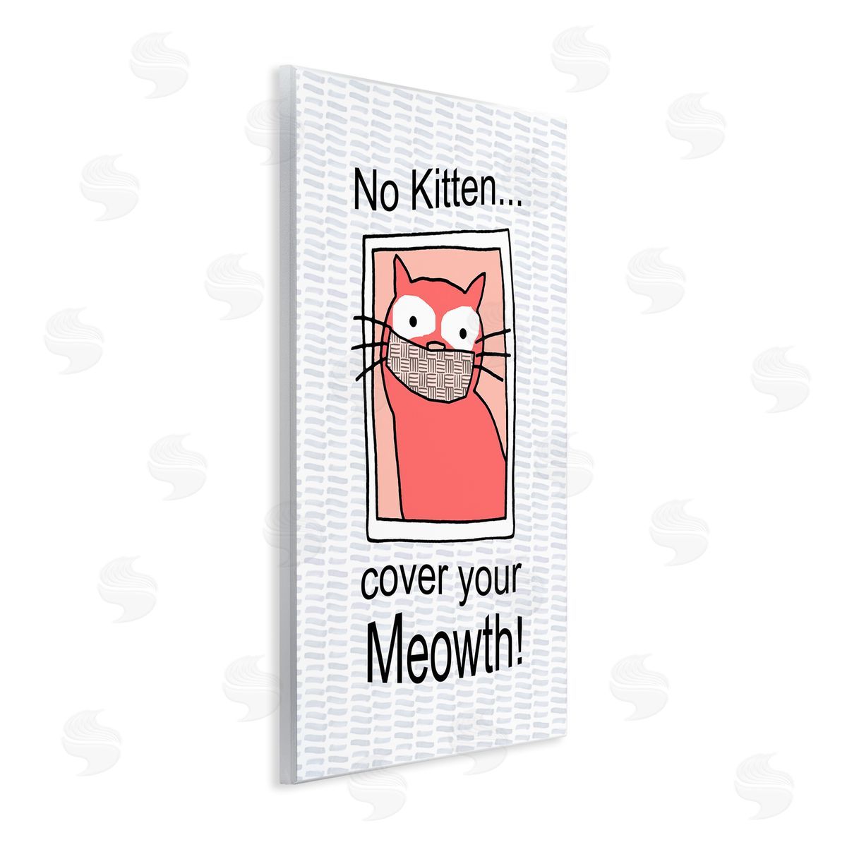 No Kitten Cover Your Meowth Wood Plaque Wall Art, Home Decor by Gail Green