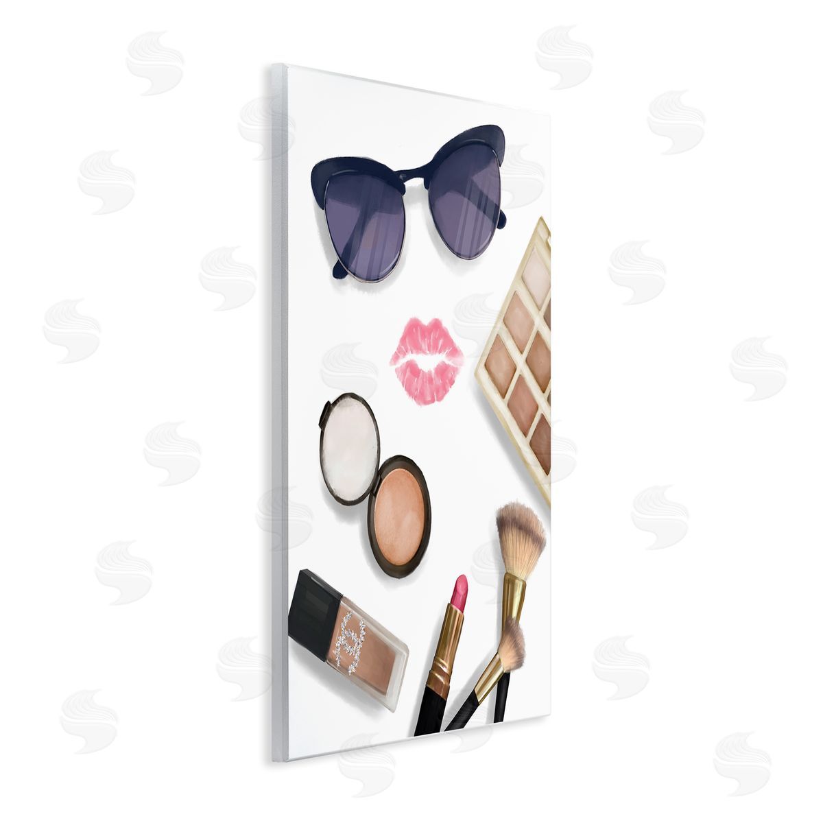 Fashion Accessories and Cosmetics Wood Plaque Wall Art, Home Decor by Ziwei Li