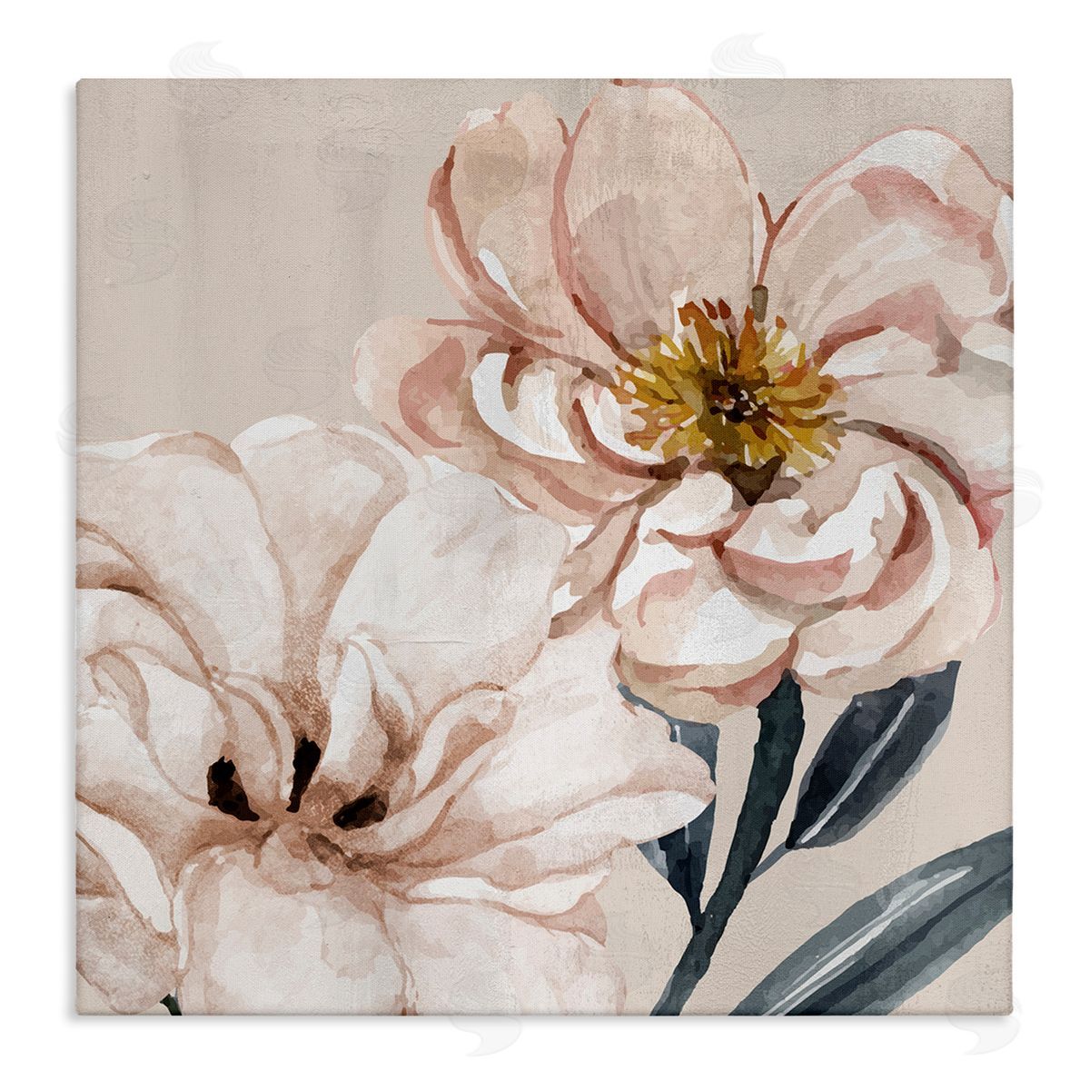 Organic Pink Poppy Petals Canvas Wall Art, Home Decor by Kim Allen
