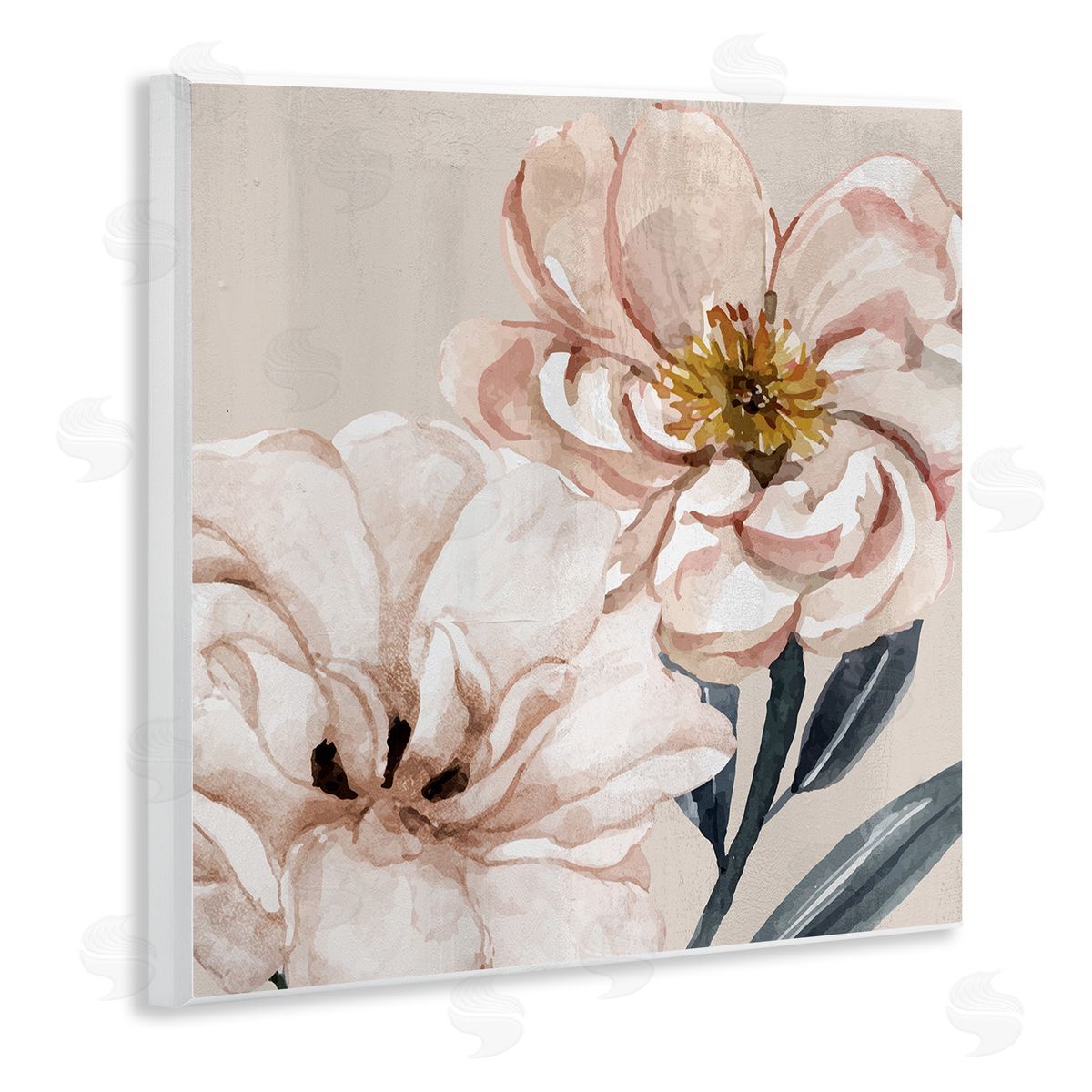 Organic Pink Poppy Petals Wood Plaque Wall Art, Home Decor by Kim Allen