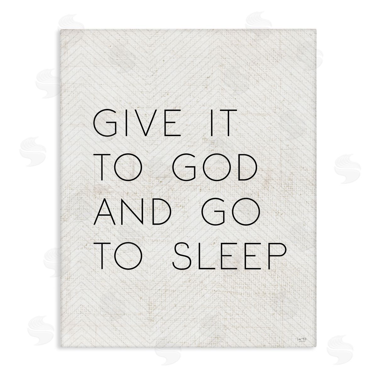 Give it to God and Sleep Canvas Wall Art, Home Decor by Lux + Me Designs