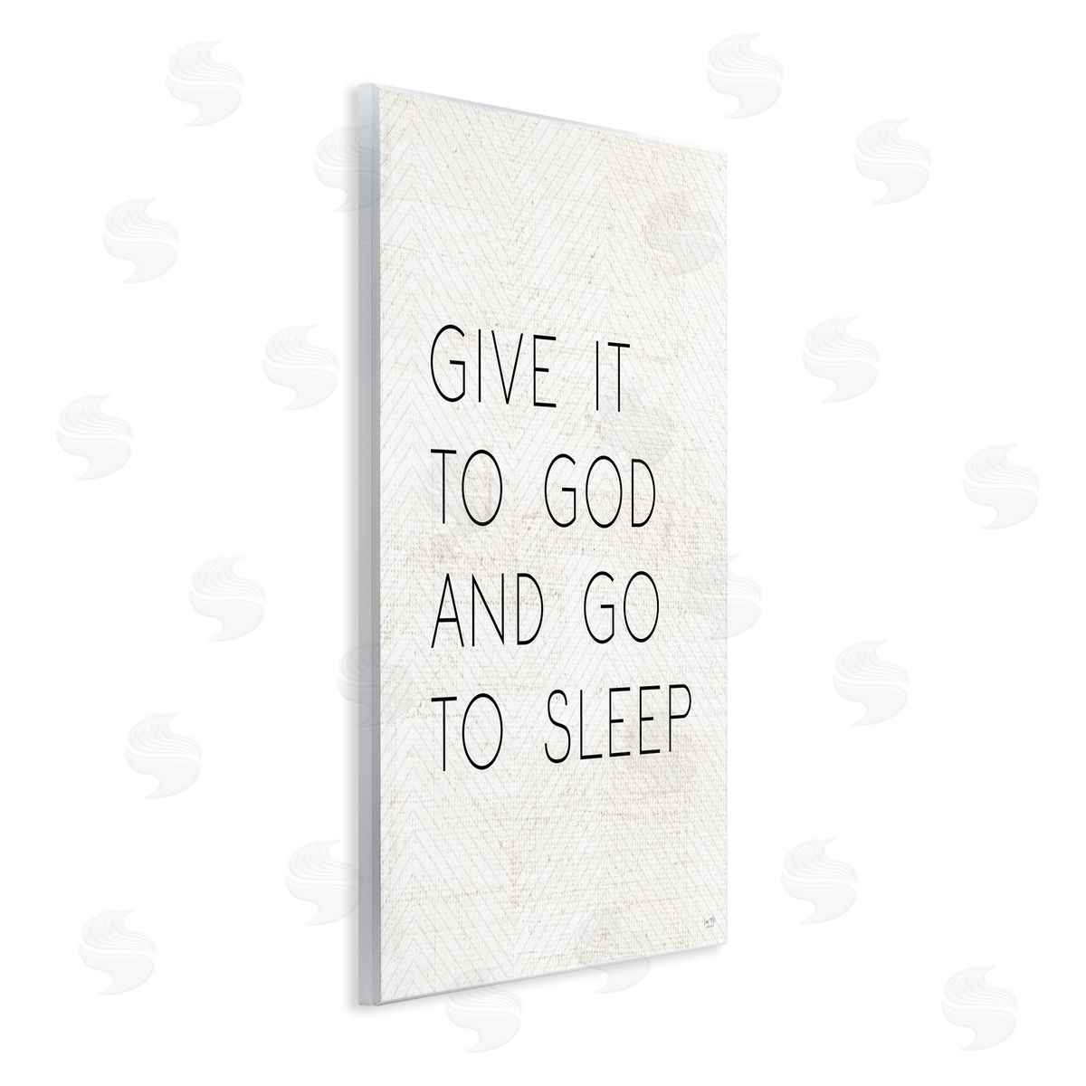 Give it to God and Sleep Wood Plaque Wall Art, Home Decor by Lux + Me Designs