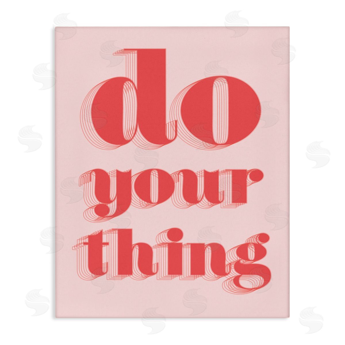 Do Your Thing Bold Pink Canvas Wall Art, Home Decor by Stupell Studio