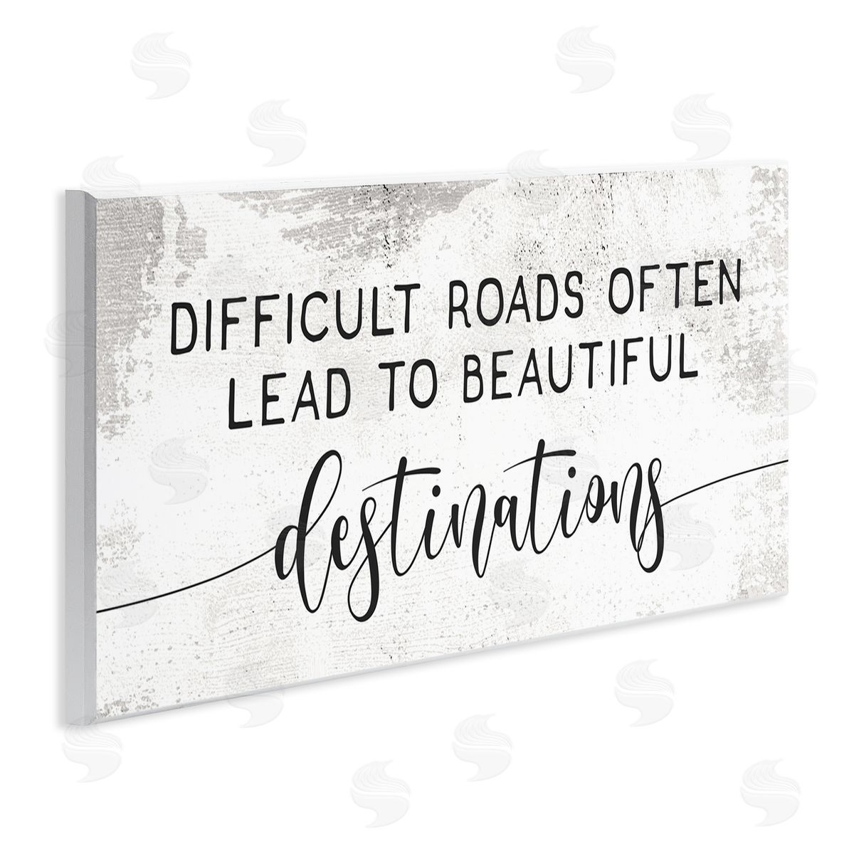 Difficult Roads to Beautiful Destinations Wood Plaque Wall Art, Home Decor by Stupell Studio