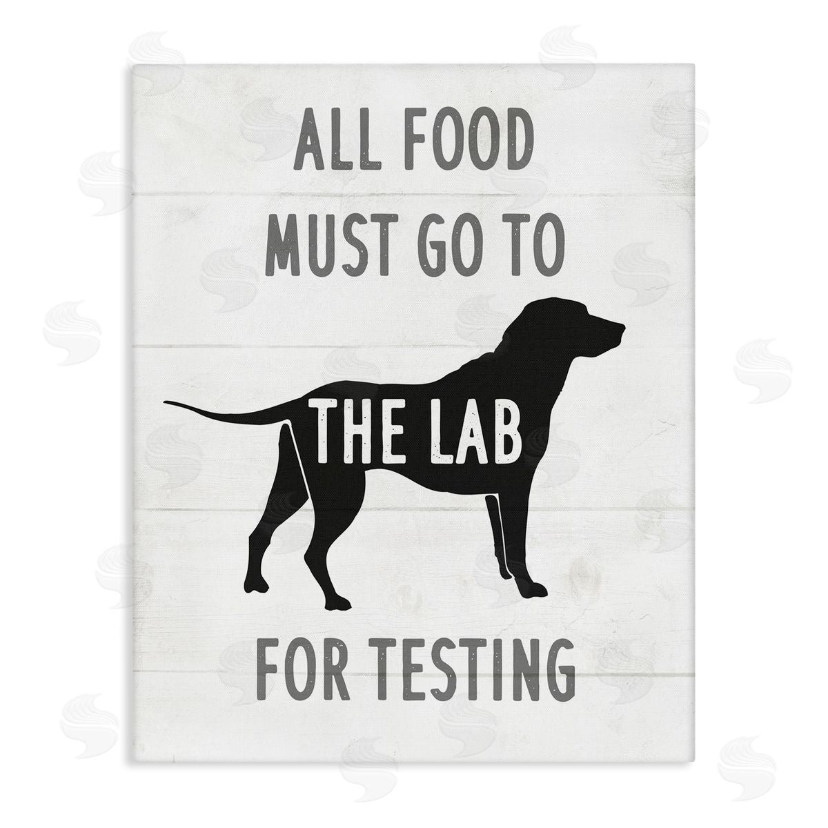 Kitchen All Food to the Lab Canvas Wall Art, Home Decor by Stupell Studio