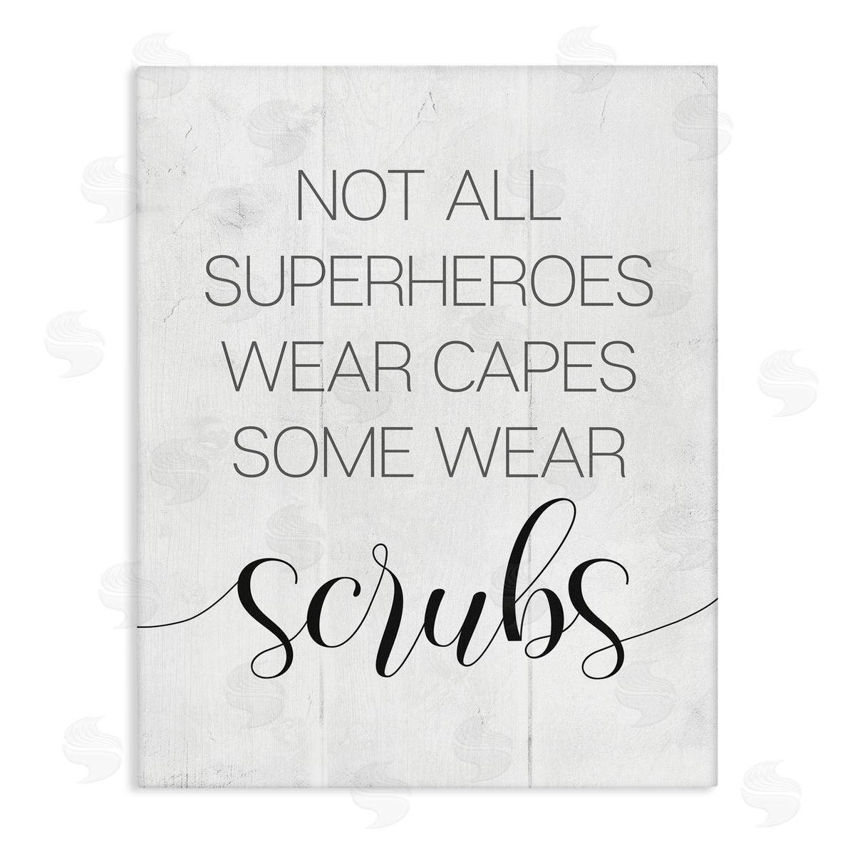 Some Superheroes Wear Scrubs Canvas Wall Art, Home Decor by Stupell Studio