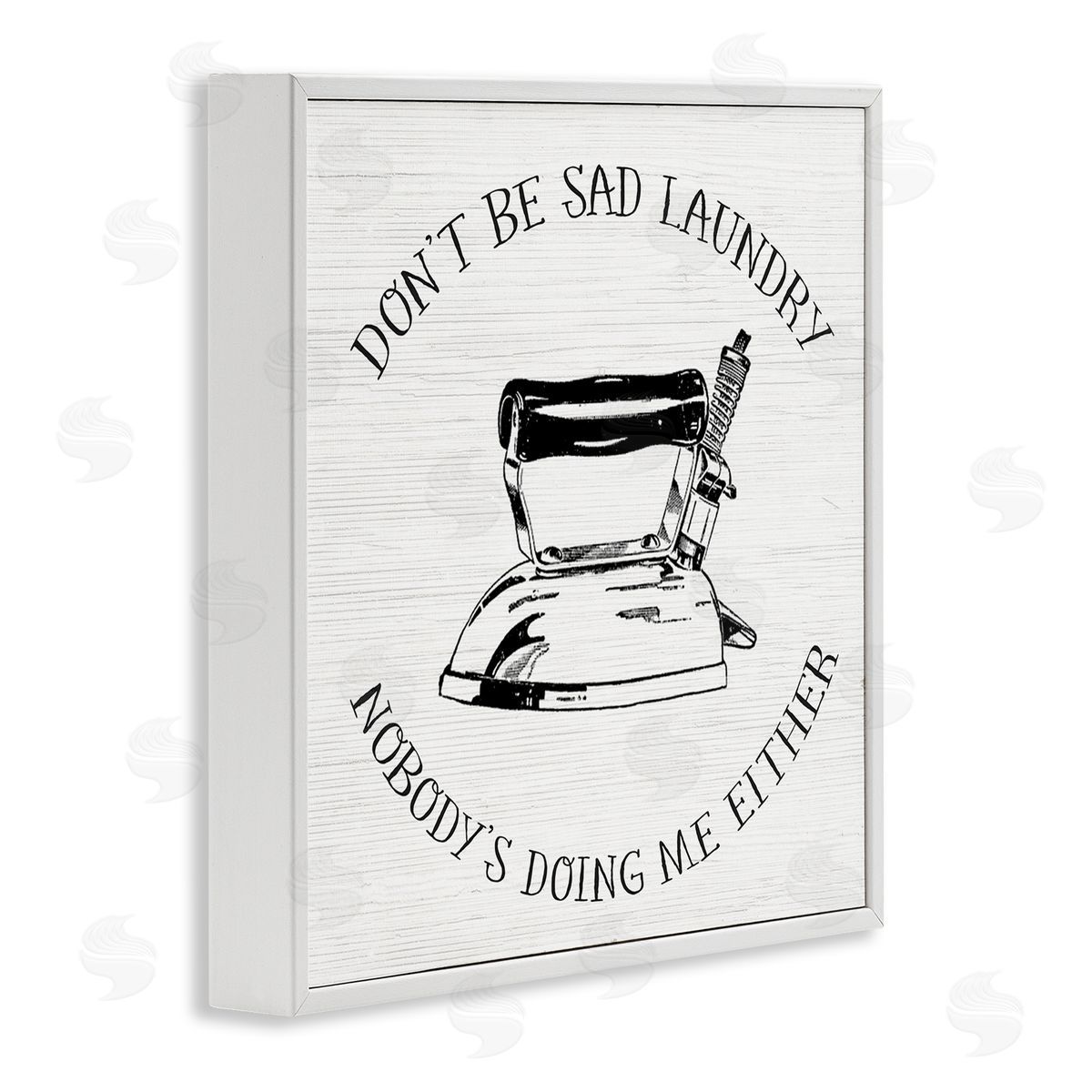 Sassy Vintage Laundry Phrase White Frame Print Wall Art, Home Decor by Stupell Studio