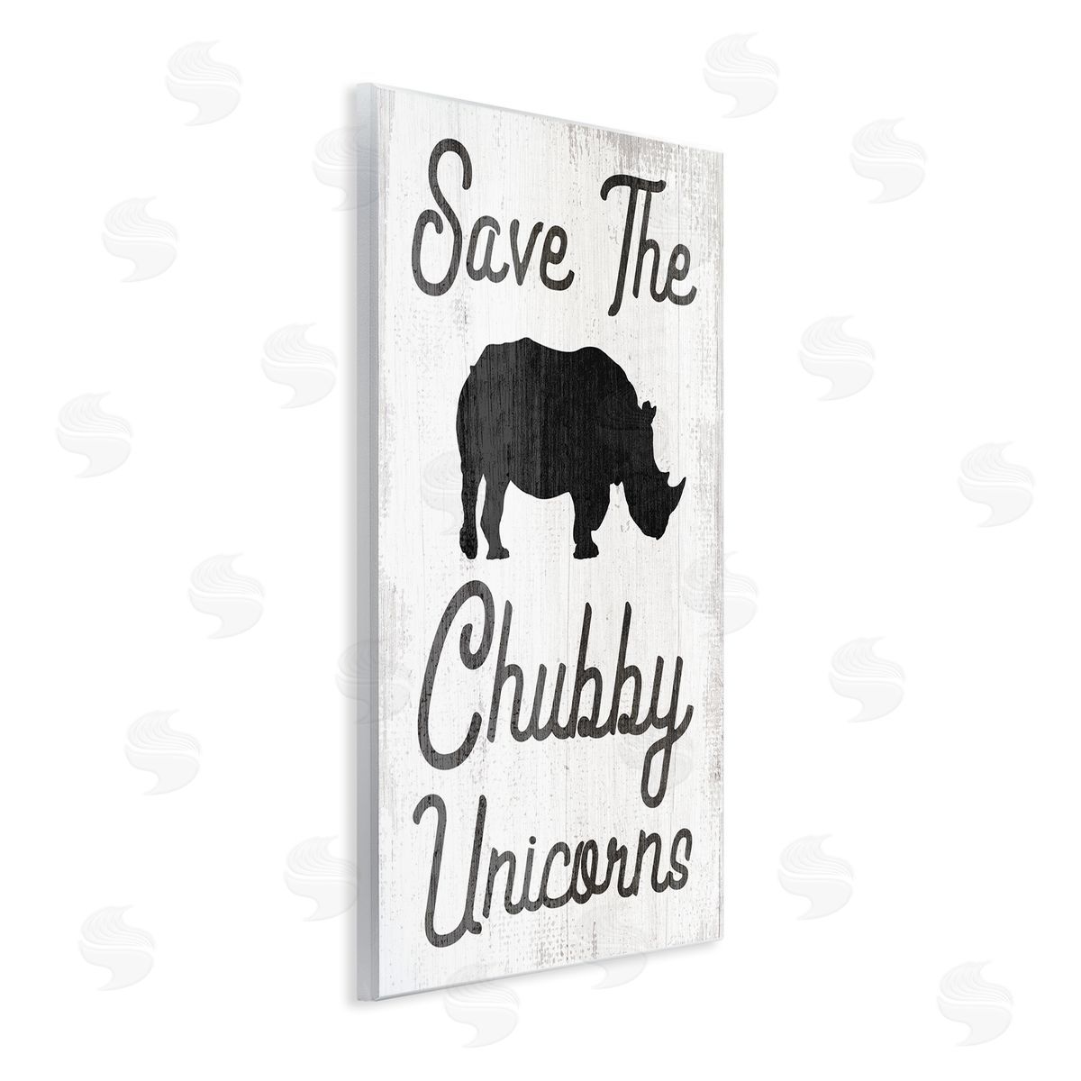 Save the Chubby Unicorns Wood Plaque Wall Art, Home Decor by Stupell Studio