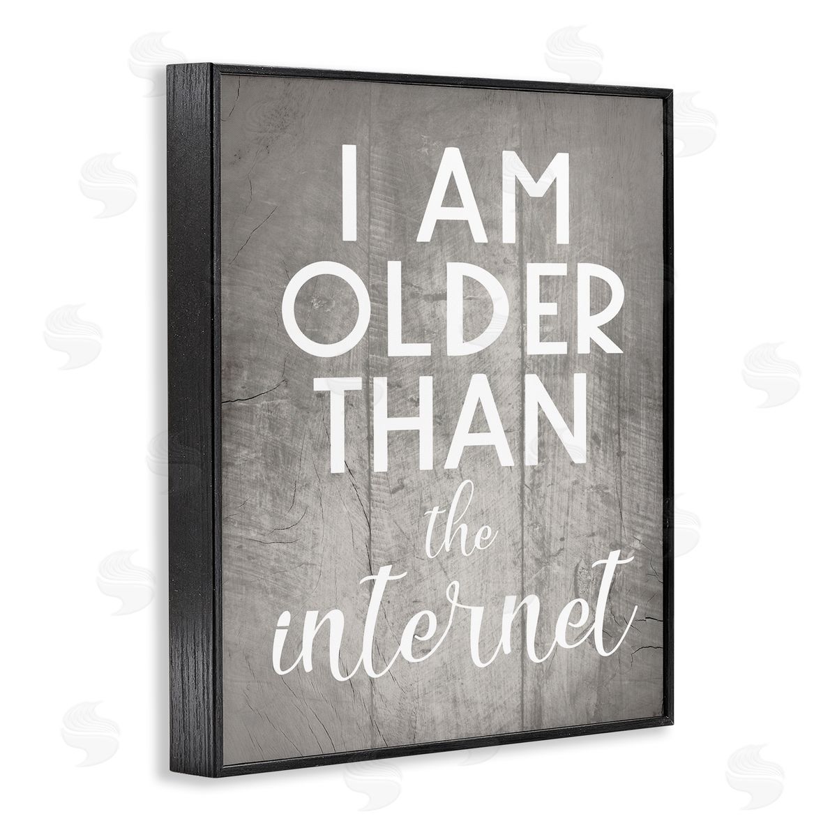 I am Older than the Internet Black Frame Print Wall Art, Home Decor by Stupell Studio