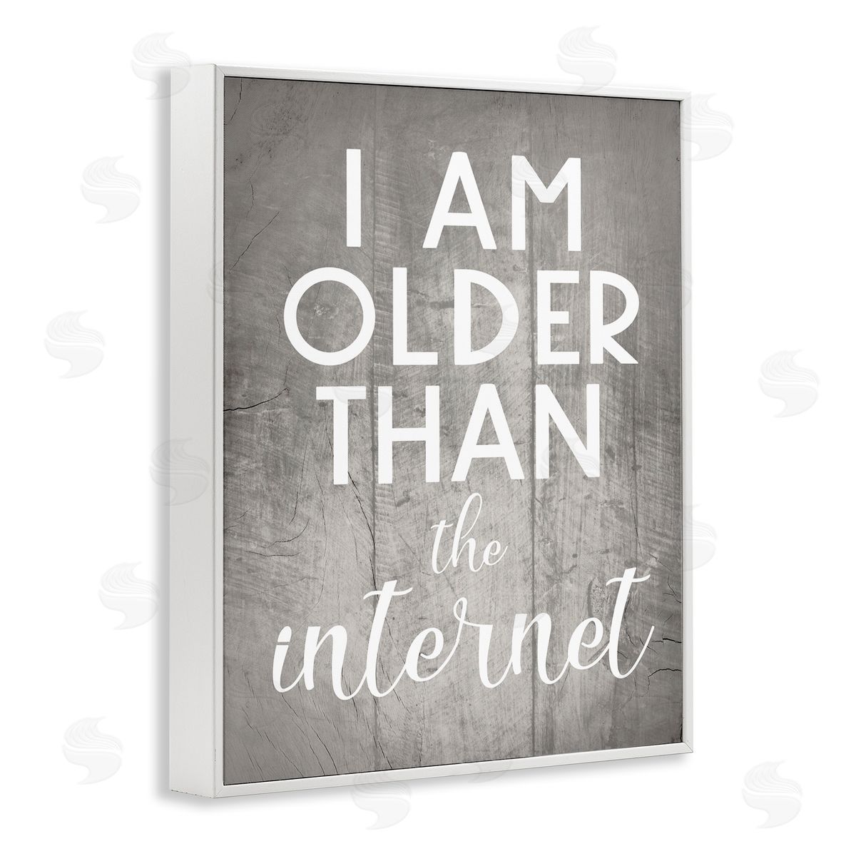 I am Older than the Internet White Frame Print Wall Art, Home Decor by Stupell Studio