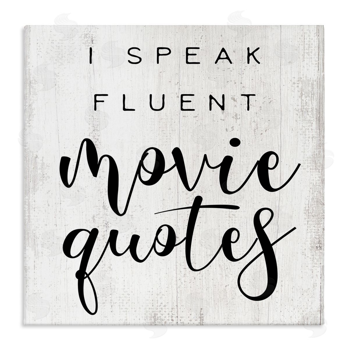 Fluent Movie Quotes Phrase Canvas Wall Art, Home Decor by Stupell Studio