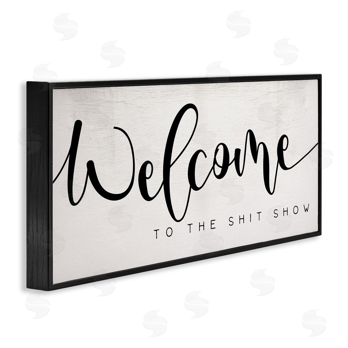 Sassy Welcome Phrase Black Frame Print Wall Art, Home Decor by Stupell Studio