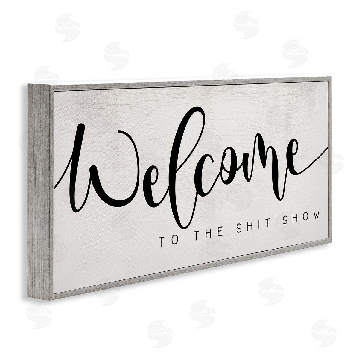 Sassy Welcome Phrase Grey Frame Print Wall Art, Home Decor by Stupell Studio