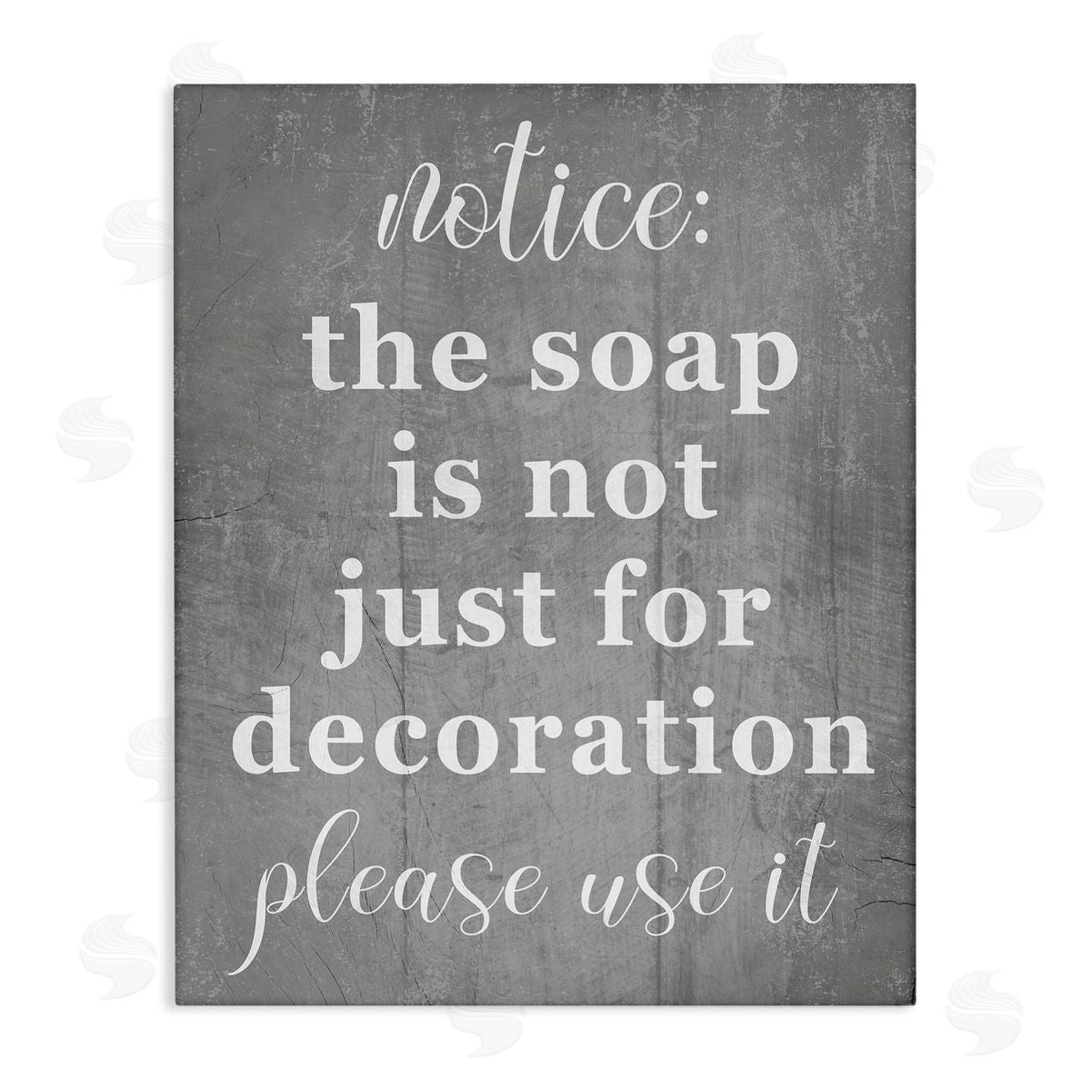 Soap is Not for Decoration Canvas Wall Art, Home Decor by Stupell Studio
