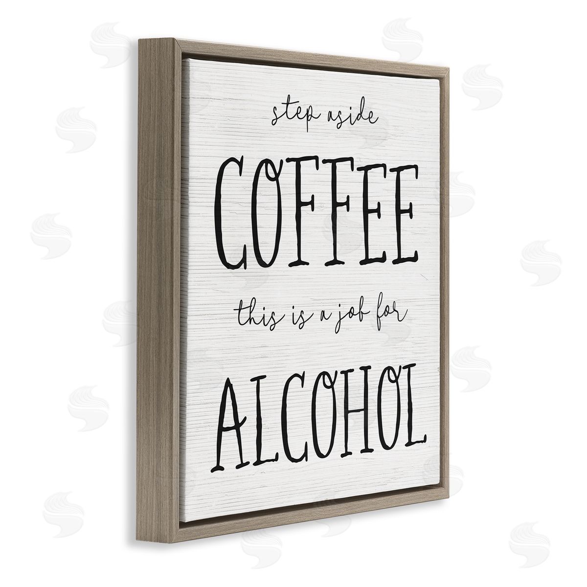 This a Job for Alcohol Brown Floating Frame Canvas Wall Art, Home Decor by Stupell Studio