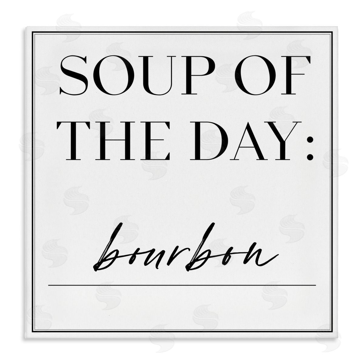 Soup of Day is Bourbon Canvas Wall Art, Home Decor by Anna Hambly