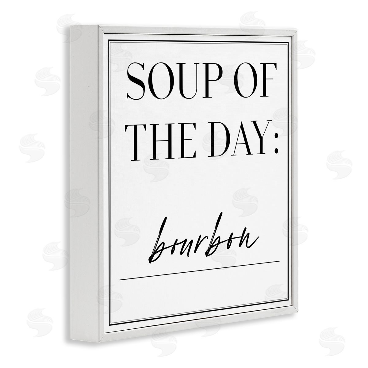 Soup of Day is Bourbon White Frame Print Wall Art, Home Decor by Anna Hambly