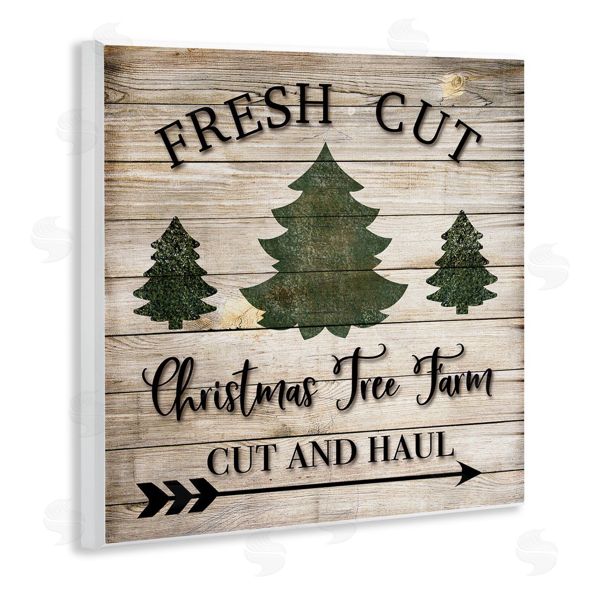 Rustic Fresh Cut Trees Sign Wood Plaque Wall Art, Home Decor by Ashley Burton