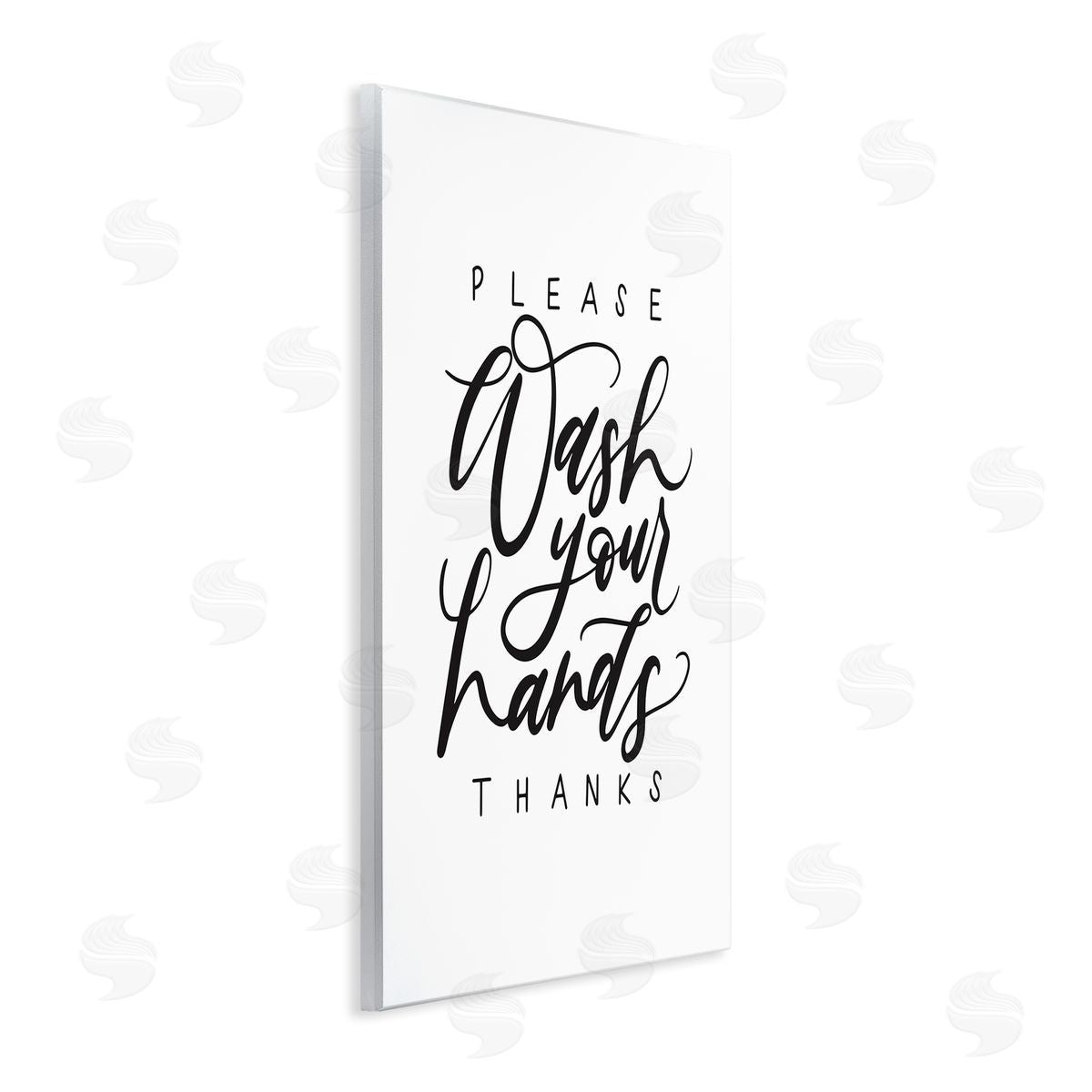 Please Wash Your Hands Wood Plaque Wall Art, Home Decor by Amanda Houston