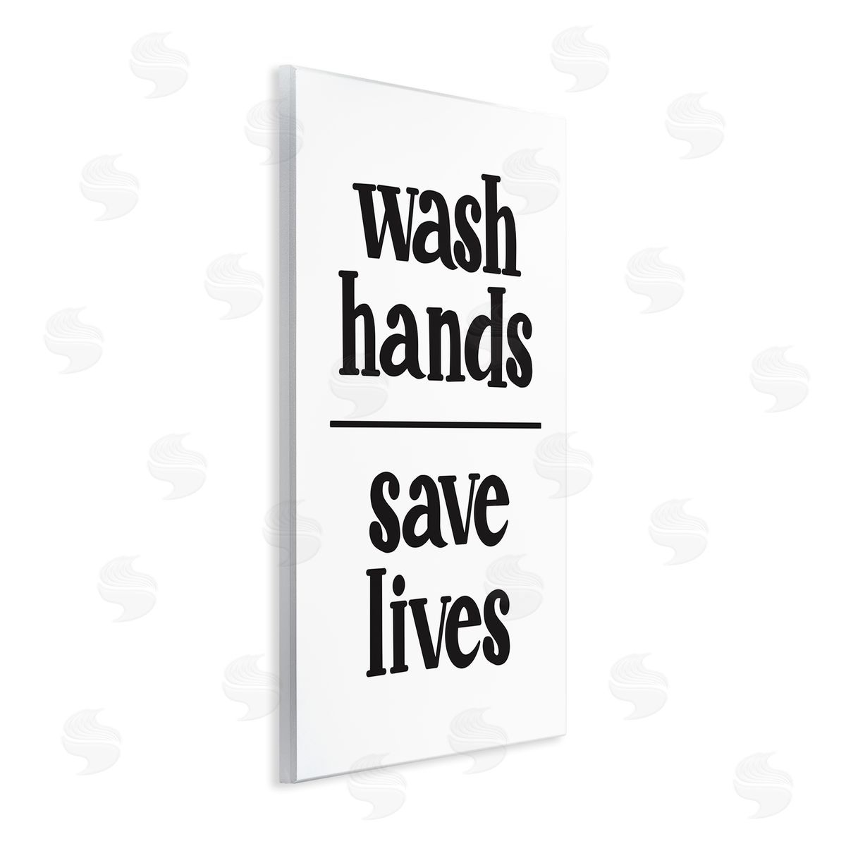 Wash Hands Save Lives Wood Plaque Wall Art, Home Decor by Amanda Houston