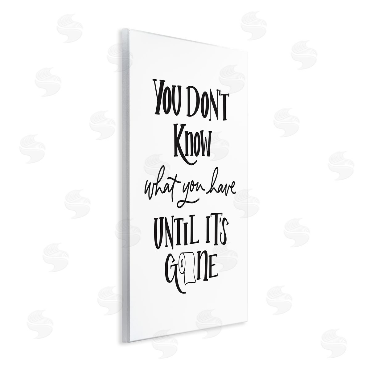 Until It's Gone Toilet Paper Wood Plaque Wall Art, Home Decor by Amanda Houston