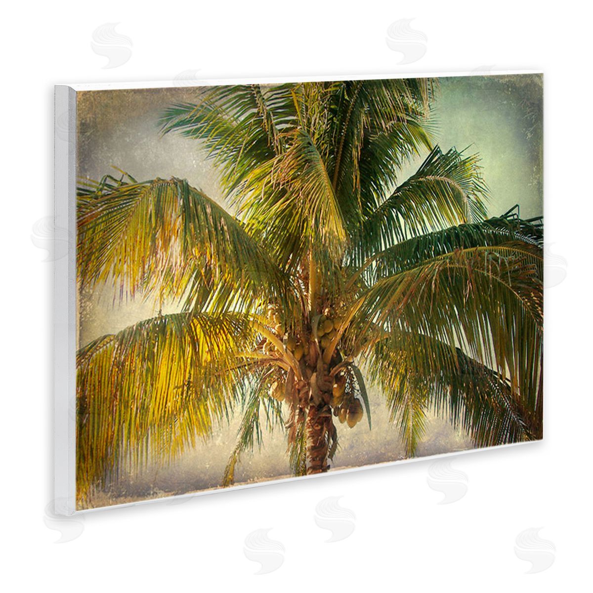 Tropical Summer Palm Tree Wood Plaque Wall Art, Home Decor by Ashley Calhoun