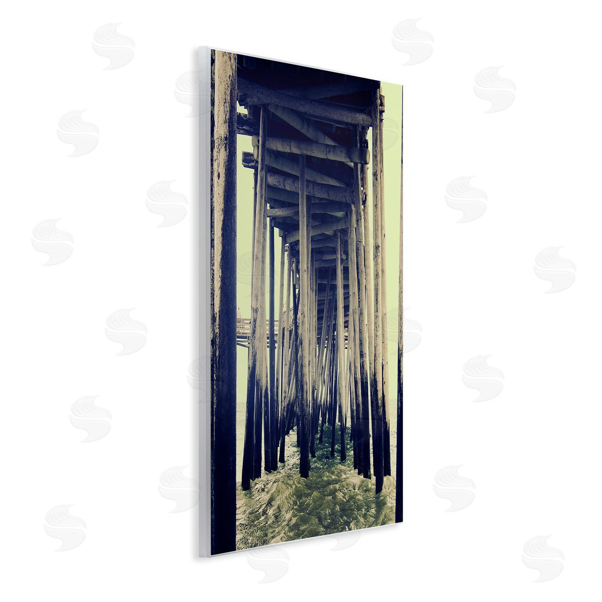 Coast under Distressed Wharf Wood Plaque Wall Art, Home Decor by Ashley Calhoun
