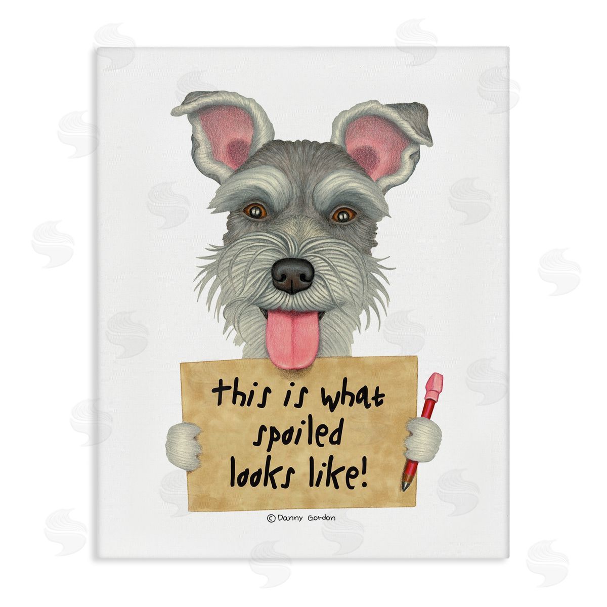 What Spoiled Looks Like Dog Canvas Wall Art, Home Decor by Danny Gordan