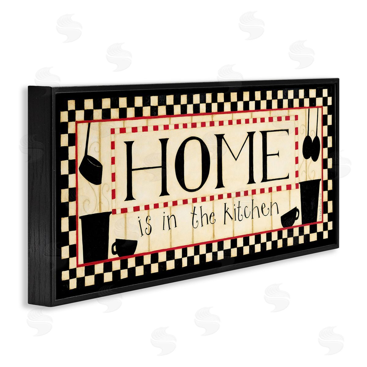 Home's in the Kitchen Black Frame Print Wall Art, Home Decor by Dan DiPaolo