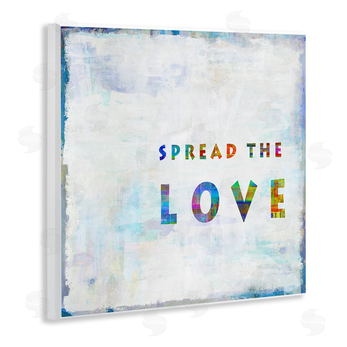 Colorful Spread the Love Wood Plaque Wall Art, Home Decor by Jamie MacDowell