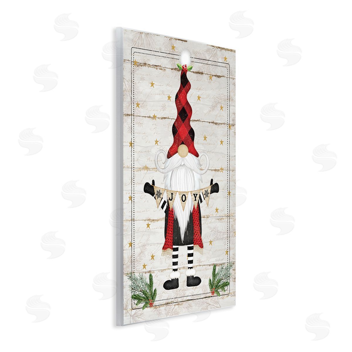 Joy Sentiment Winter Gnome Wood Plaque Wall Art, Home Decor by Jennifer Pugh