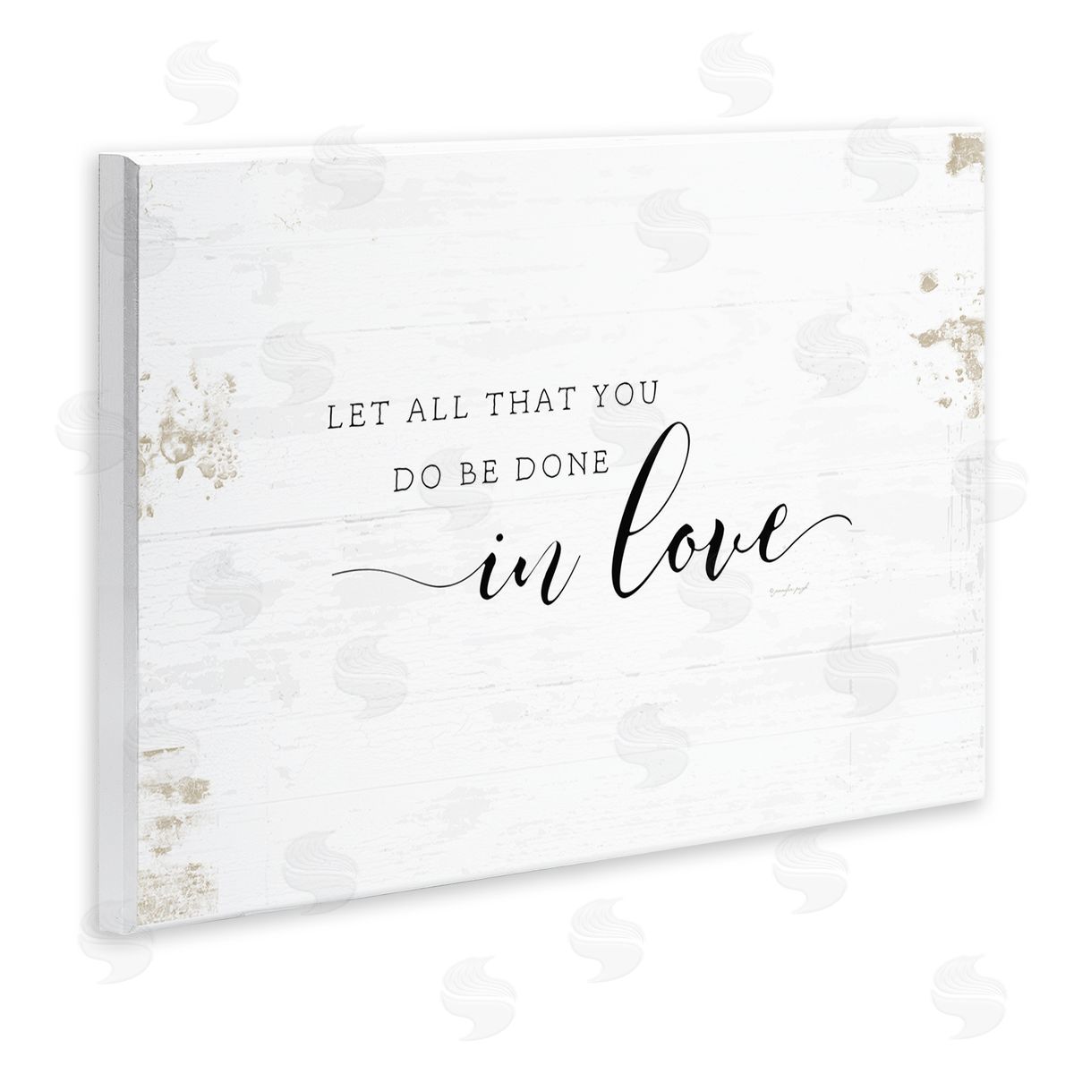 All That You Do in Love Wood Plaque Wall Art, Home Decor by Jennifer Pugh