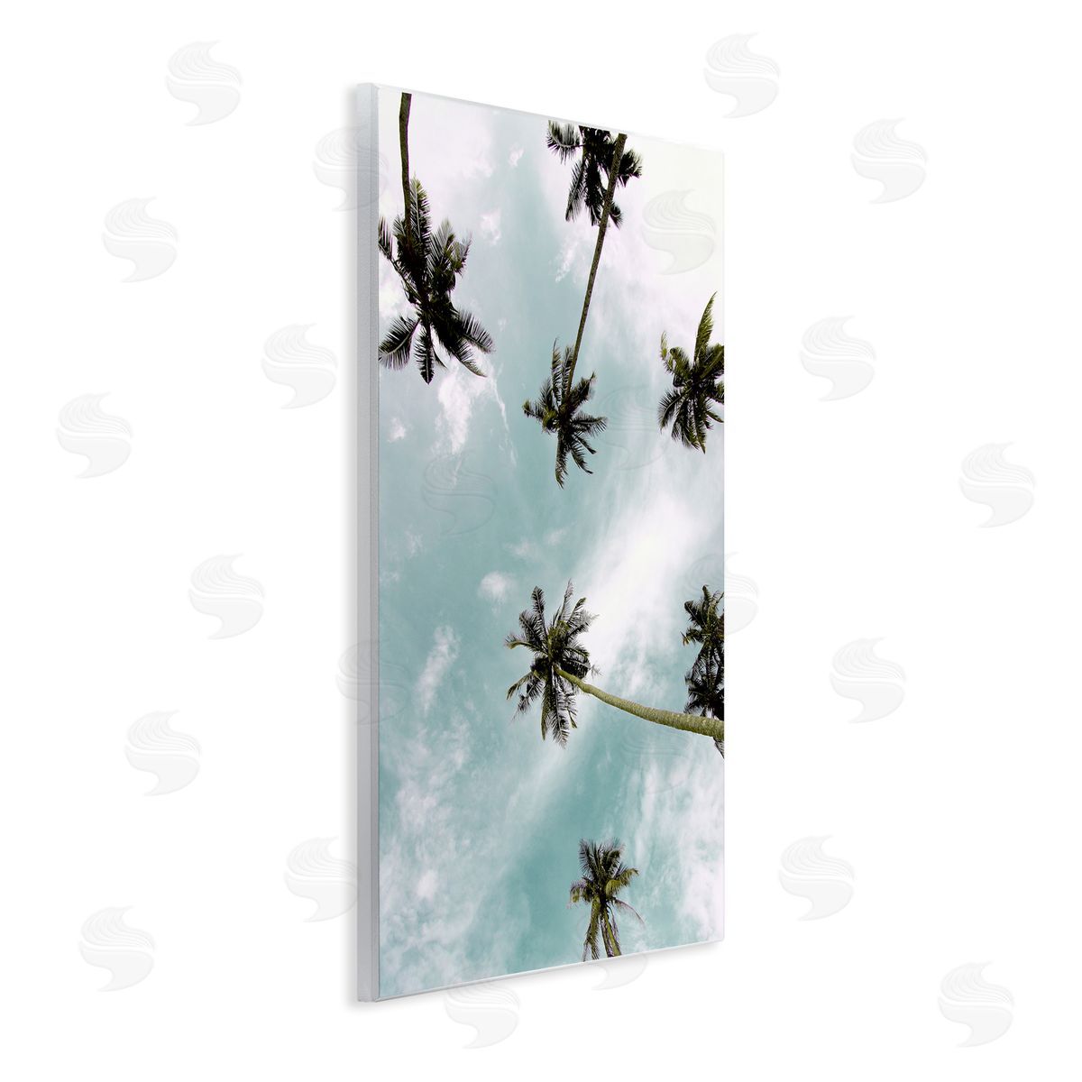 Sky Through Palm Trees Wood Plaque Wall Art, Home Decor by Kim Allen