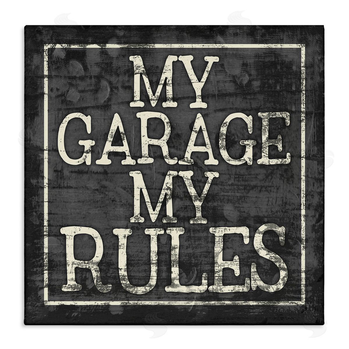 My Garage My Rules Canvas Wall Art, Home Decor by Misty Michelle