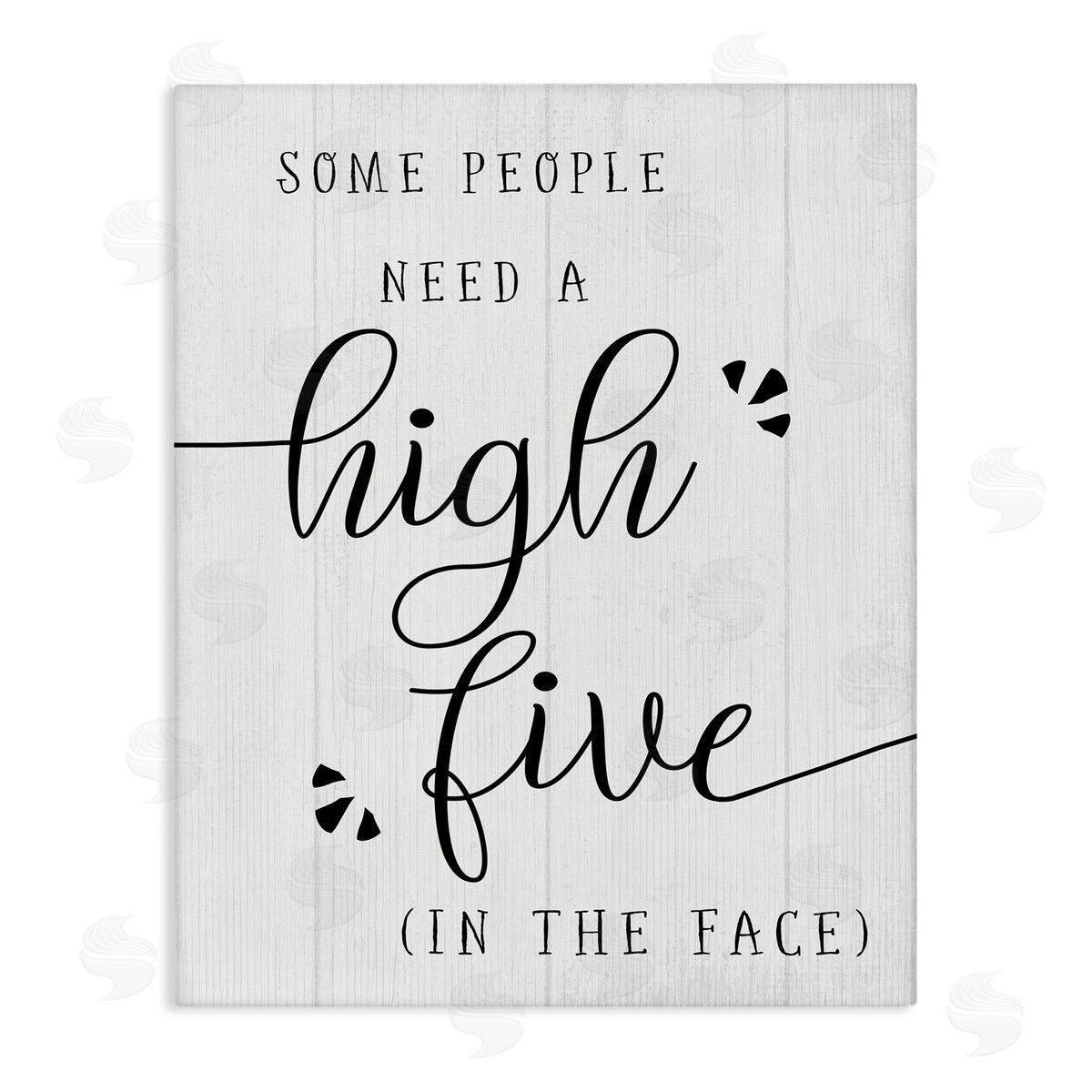 High Five in the Face Canvas Wall Art, Home Decor by Stupell Studio
