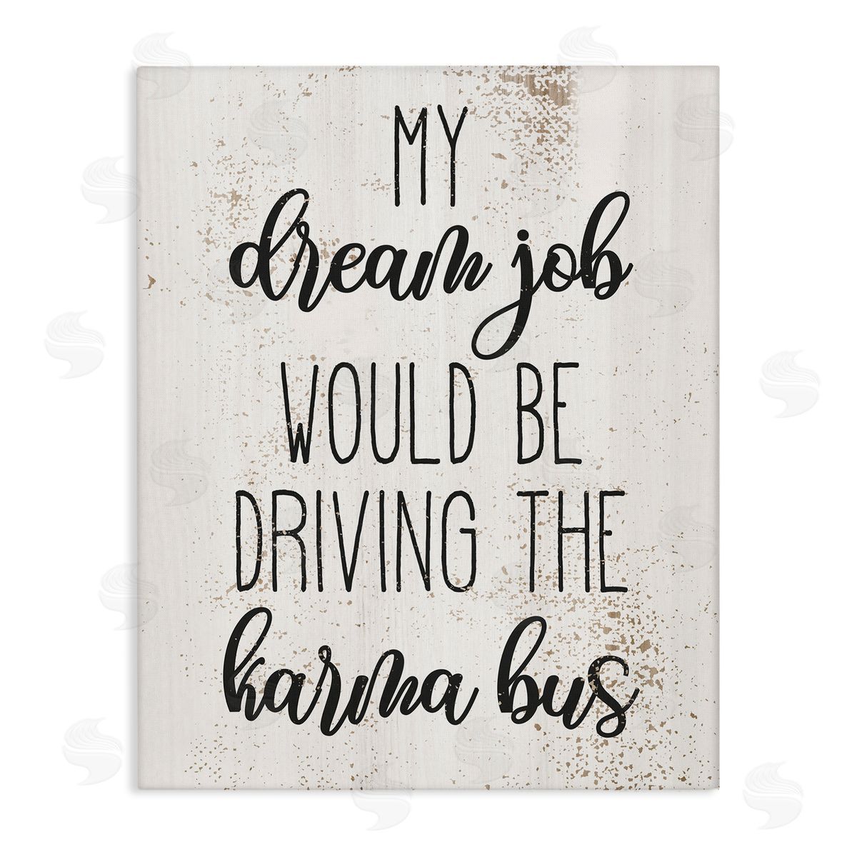 Dream to Drive the Karma Bus Canvas Wall Art, Home Decor by Stupell Studio