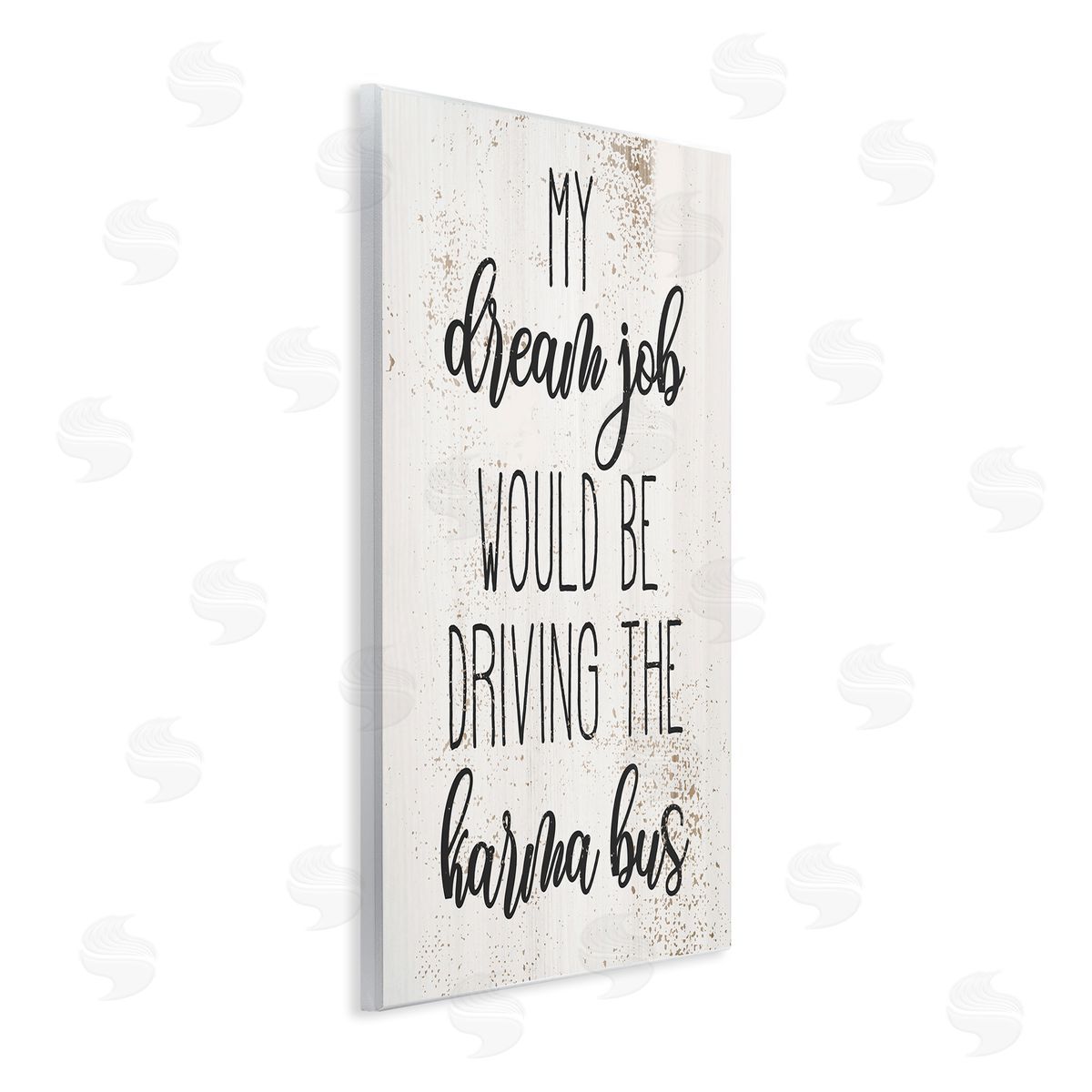 Dream to Drive the Karma Bus Wood Plaque Wall Art, Home Decor by Stupell Studio
