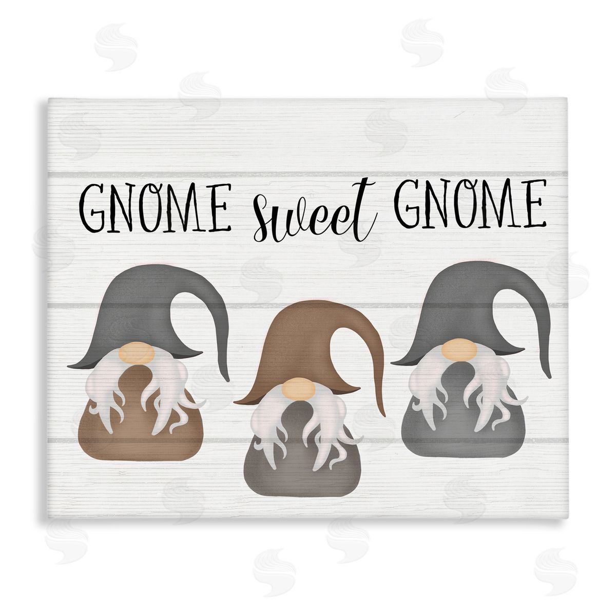 Gnome Sweet Gnome Trio Canvas Wall Art, Home Decor by Stupell Studio