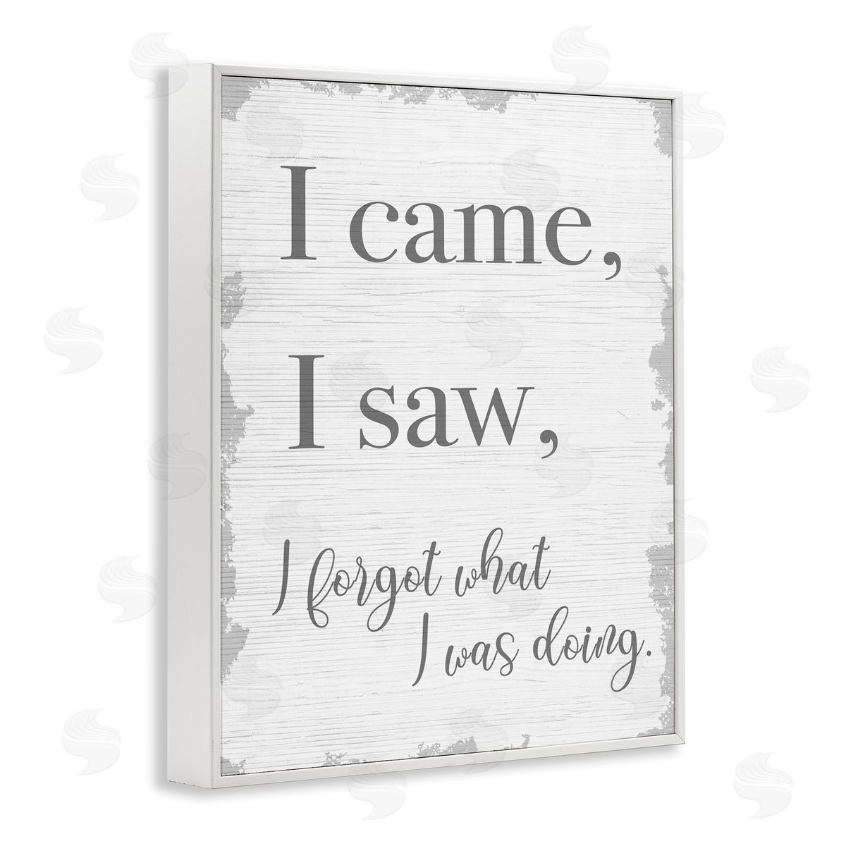 I Came, I Saw, I Forgot White Frame Print Wall Art, Home Decor by Stupell Studio
