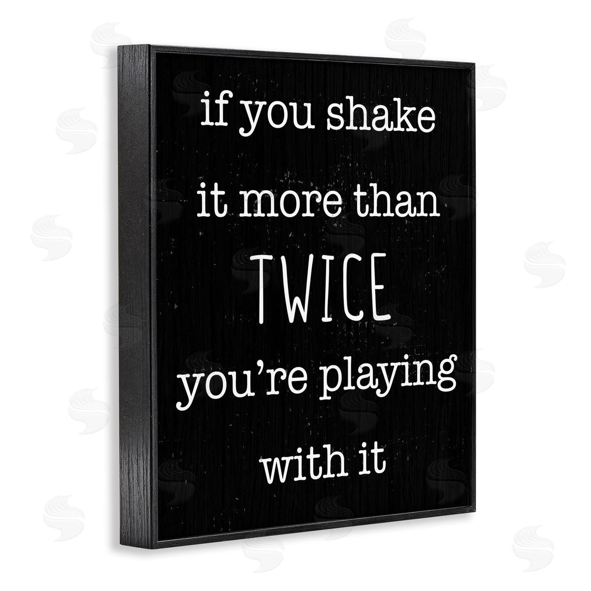 Shake It More Than Twice Black Frame Print Wall Art, Home Decor by Stupell Studio