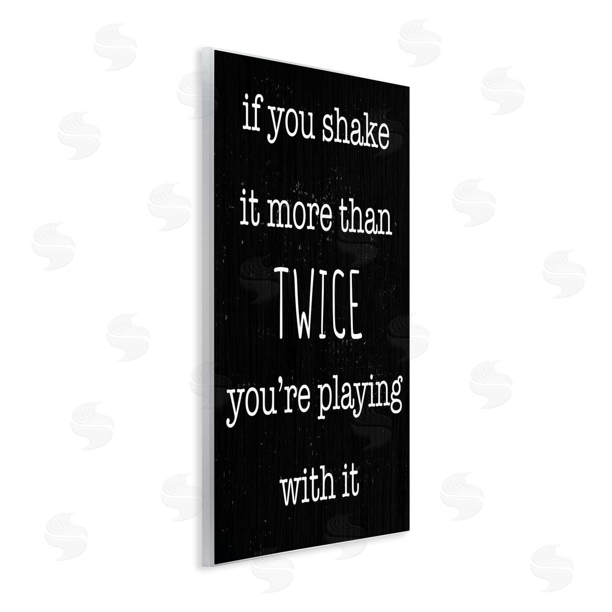 Shake It More Than Twice Wood Plaque Wall Art, Home Decor by Stupell Studio