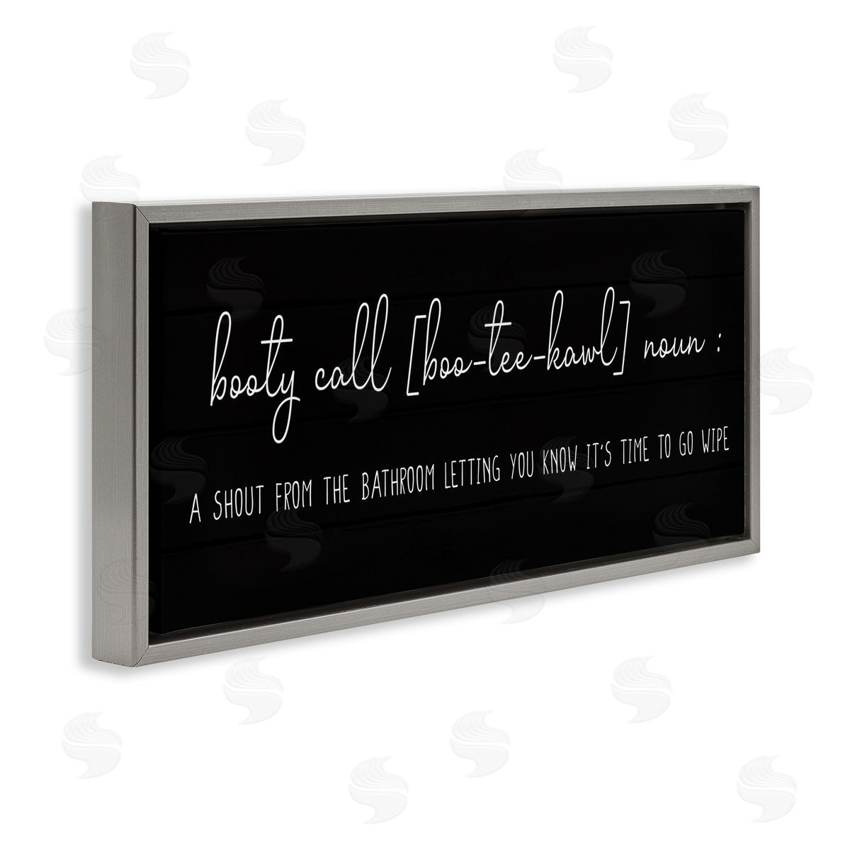 Booty Call Parent's Definition Grey Floating Frame Canvas Wall Art, Home Decor by Stupell Studio