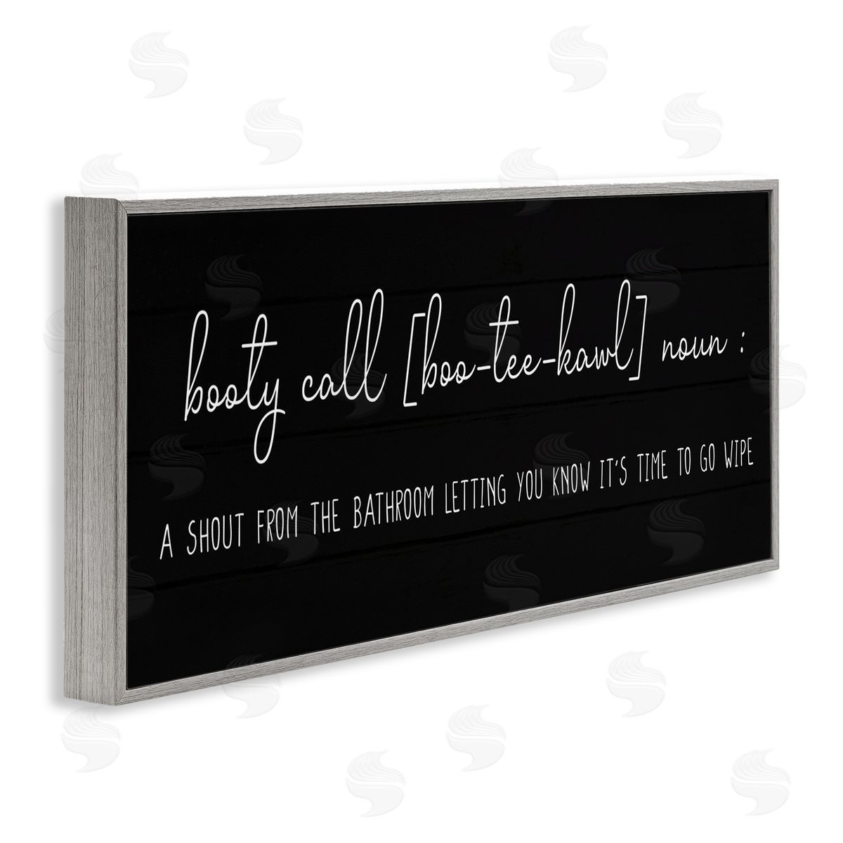 Booty Call Parent's Definition Grey Frame Print Wall Art, Home Decor by Stupell Studio