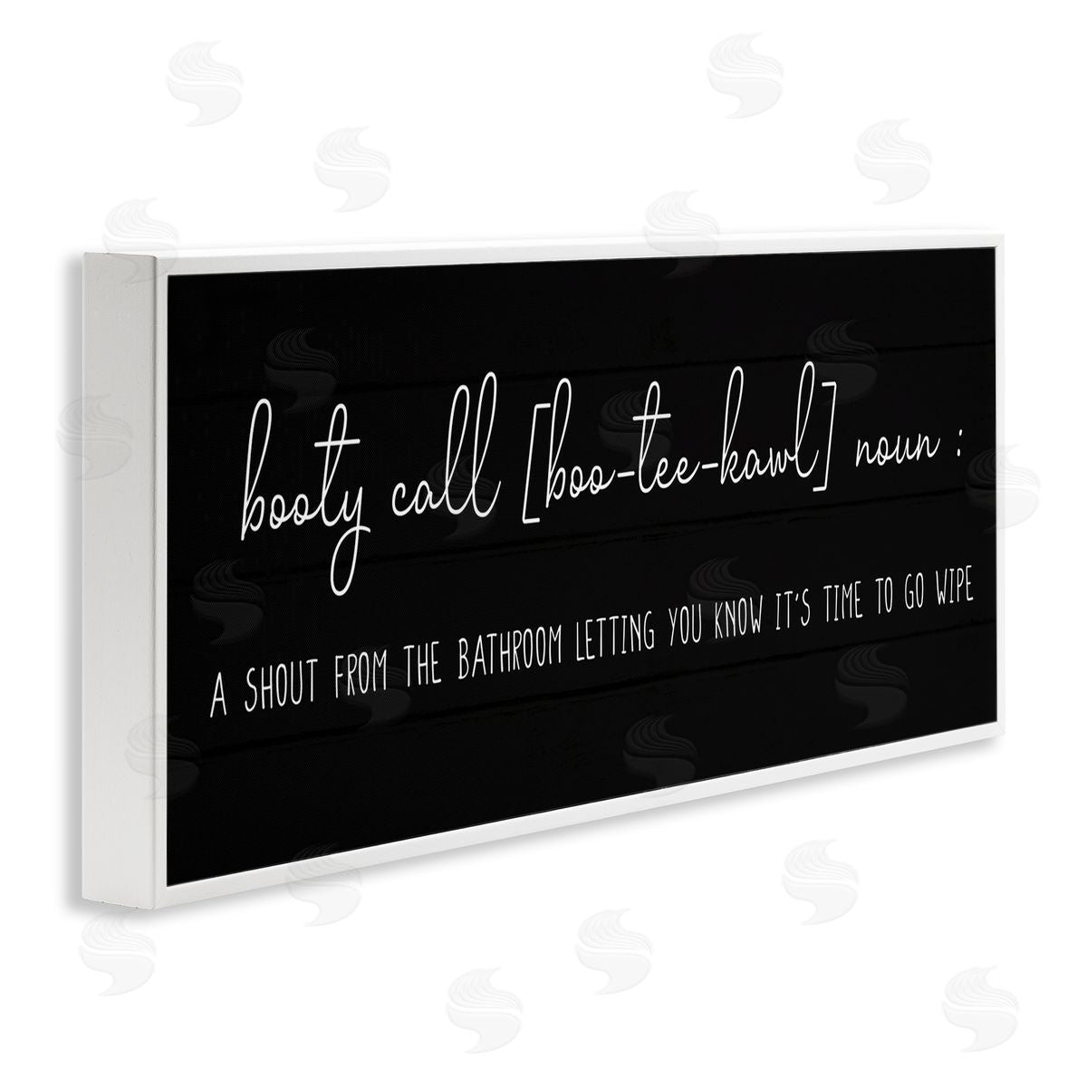 Booty Call Parent's Definition White Frame Print Wall Art, Home Decor by Stupell Studio