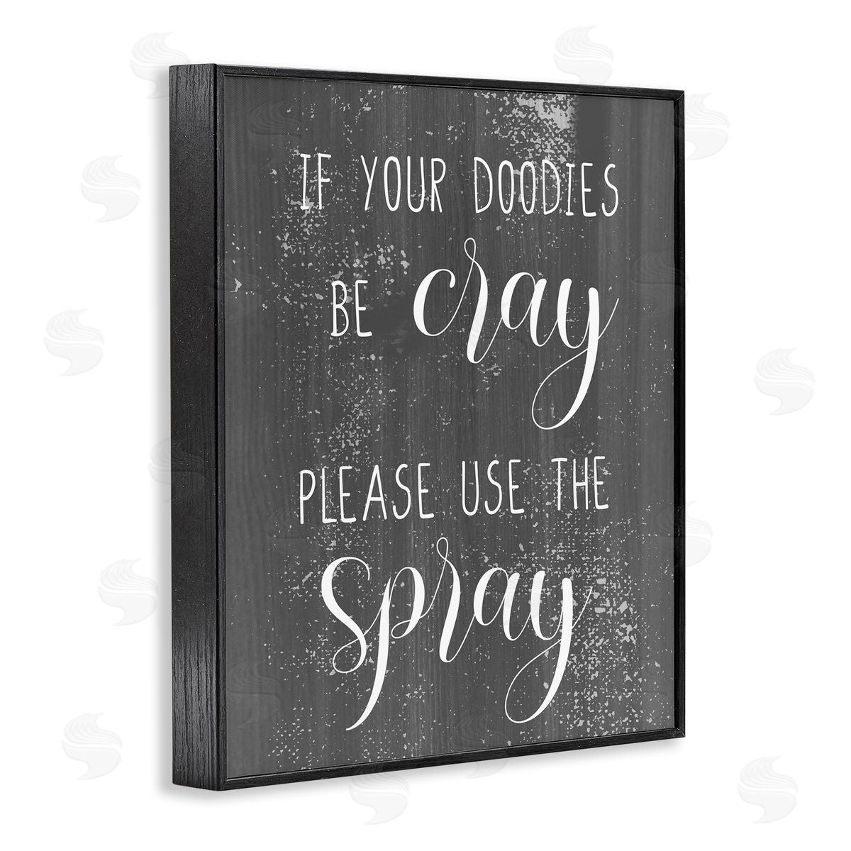 If Your Doodies Be Cray Black Frame Print Wall Art, Home Decor by Stupell Studio