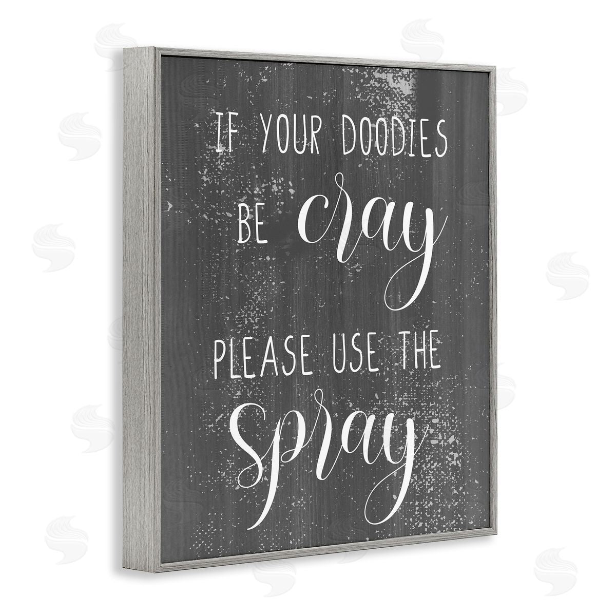 If Your Doodies Be Cray Grey Frame Print Wall Art, Home Decor by Stupell Studio